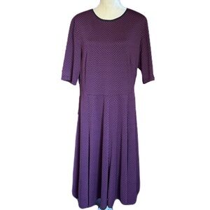 Women's Long A-Line Fit and Flare Polka Dots Dress Size 18 Danny & Nicole
